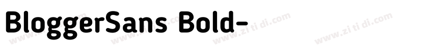 BloggerSans Bold字体转换
